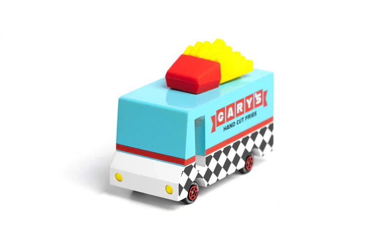 Candycar World Furgone in legno - Furgone delle patatine di Gary