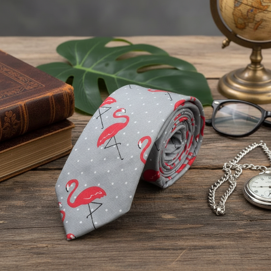 Pink Flamingo Tie