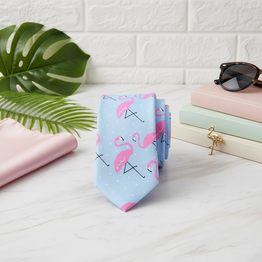 Pink Flamingo Tie