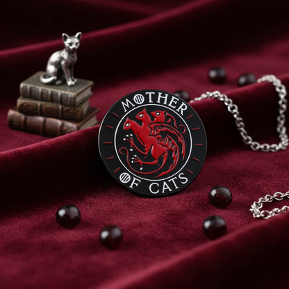 "Mother of Cats" Cat Pin