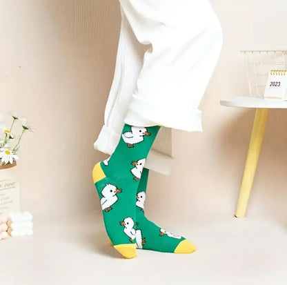 Men's White Duck Socks