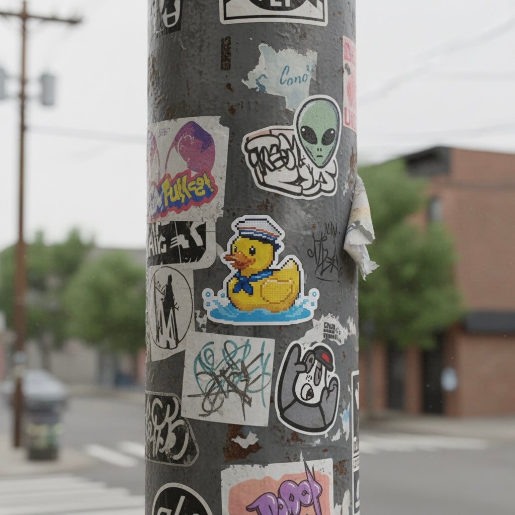 Sea Duck Pixel Sticker