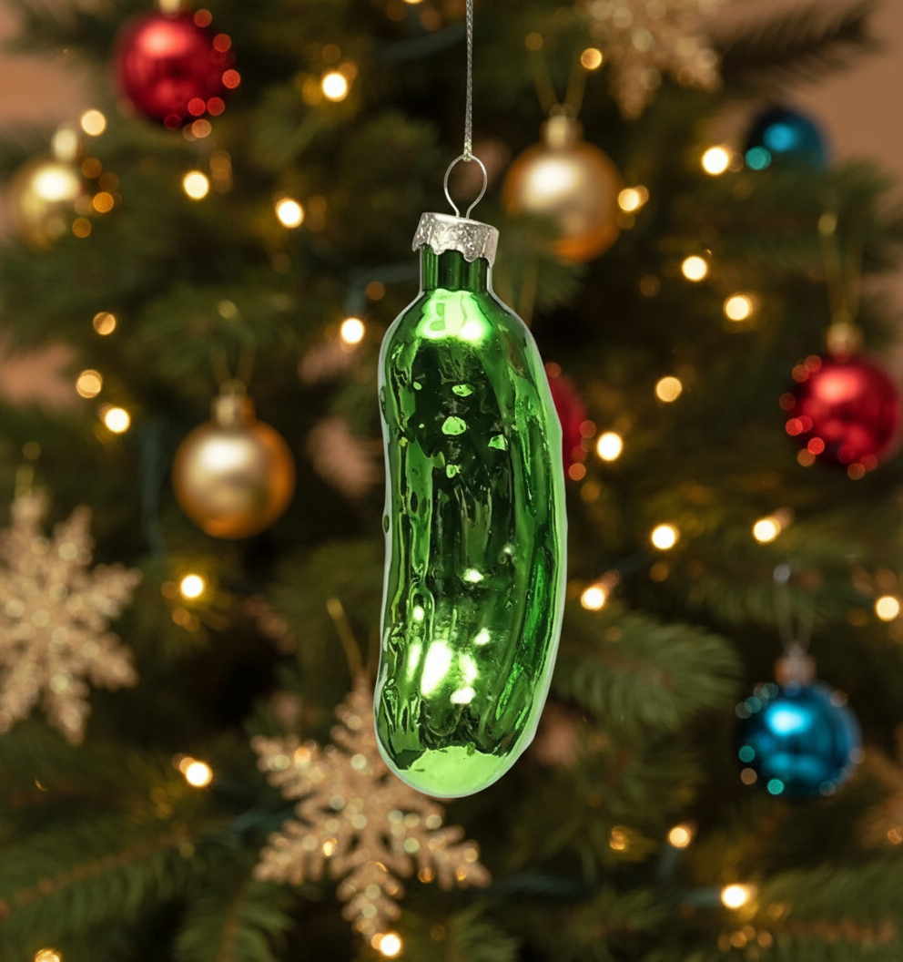 Green Pickle Christmas Bauble