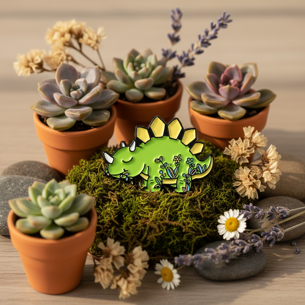 Herbivorous Stegosaurus Pin