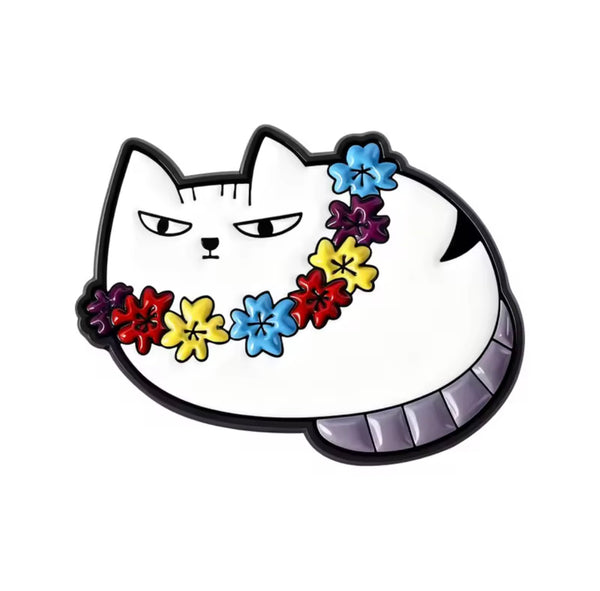 Photo produit - Pin's Chat Hawaïen