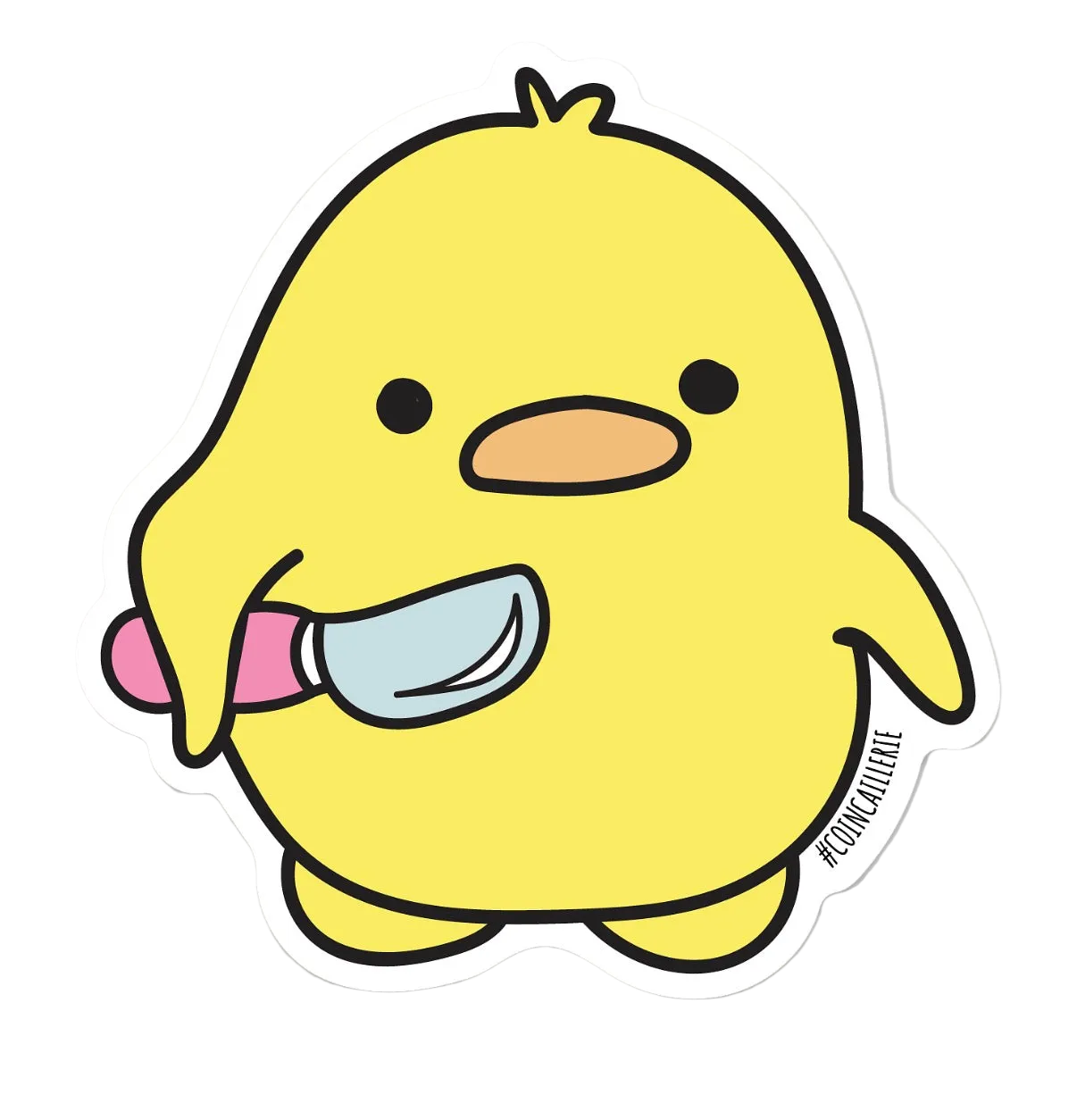 Sticker Canard avec Couteau