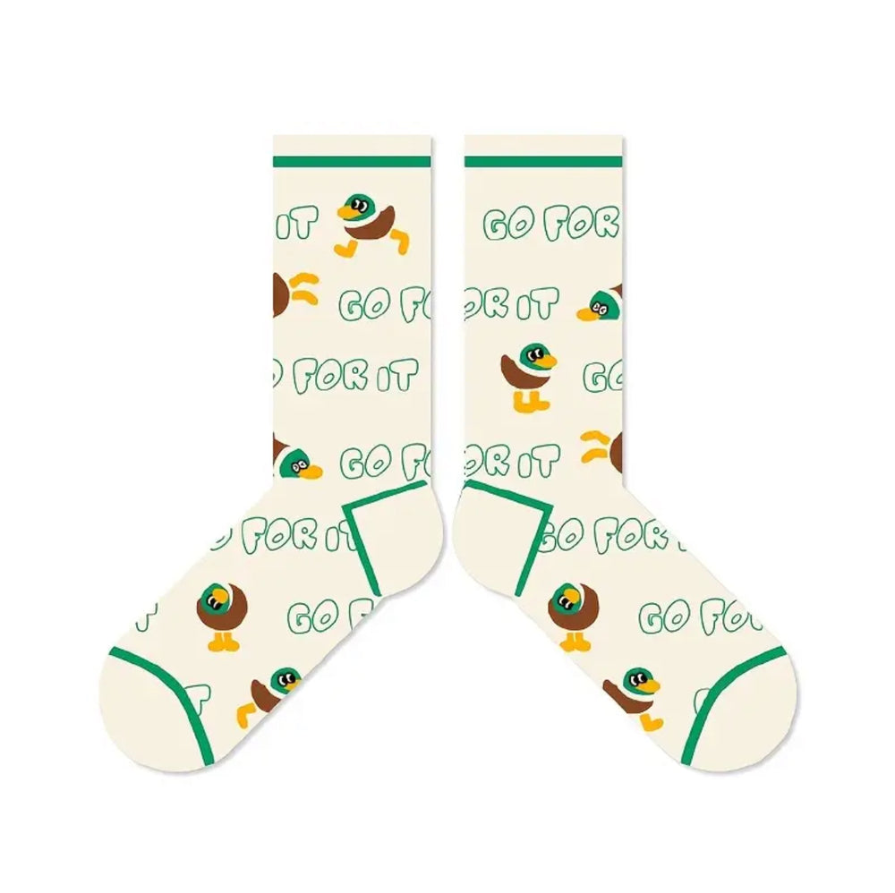 Mallard Duck “Go For It” Socks