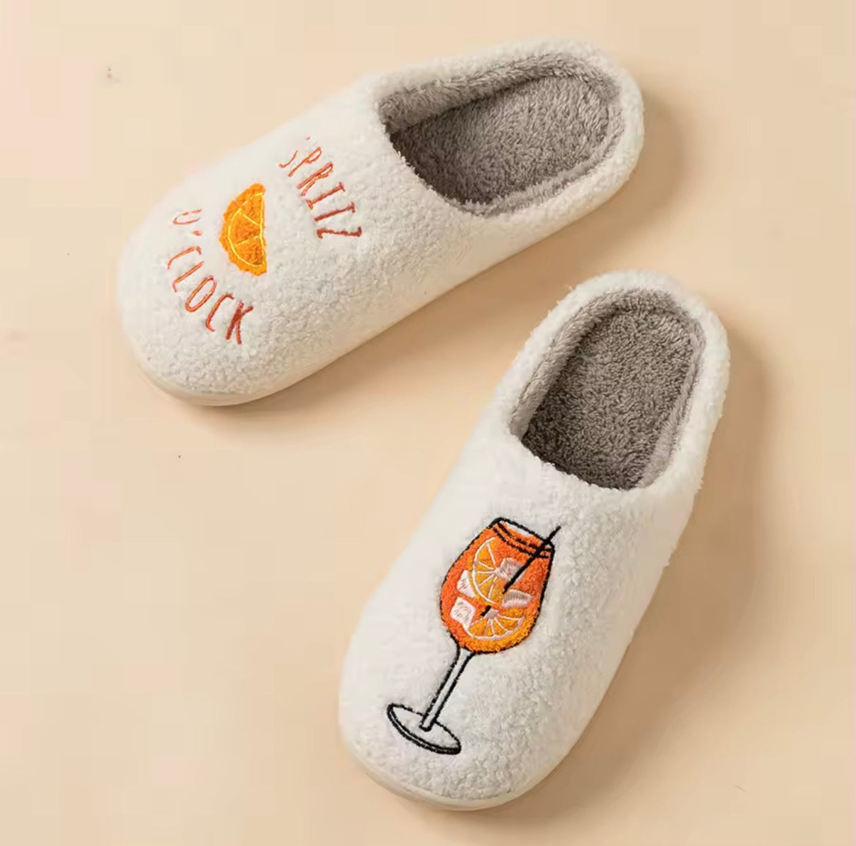 “Spritz O’Clock” slippers