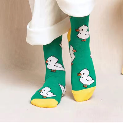 Men's White Duck Socks
