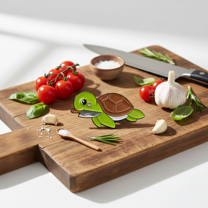 Turtle with a Knife Pin