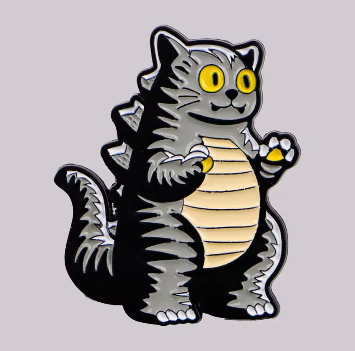 Pin's Chat "Catzilla"
