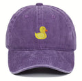 Casquette Délavée Canard Jaune Brodé