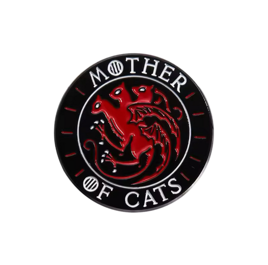 "Mother of Cats" Cat Pin