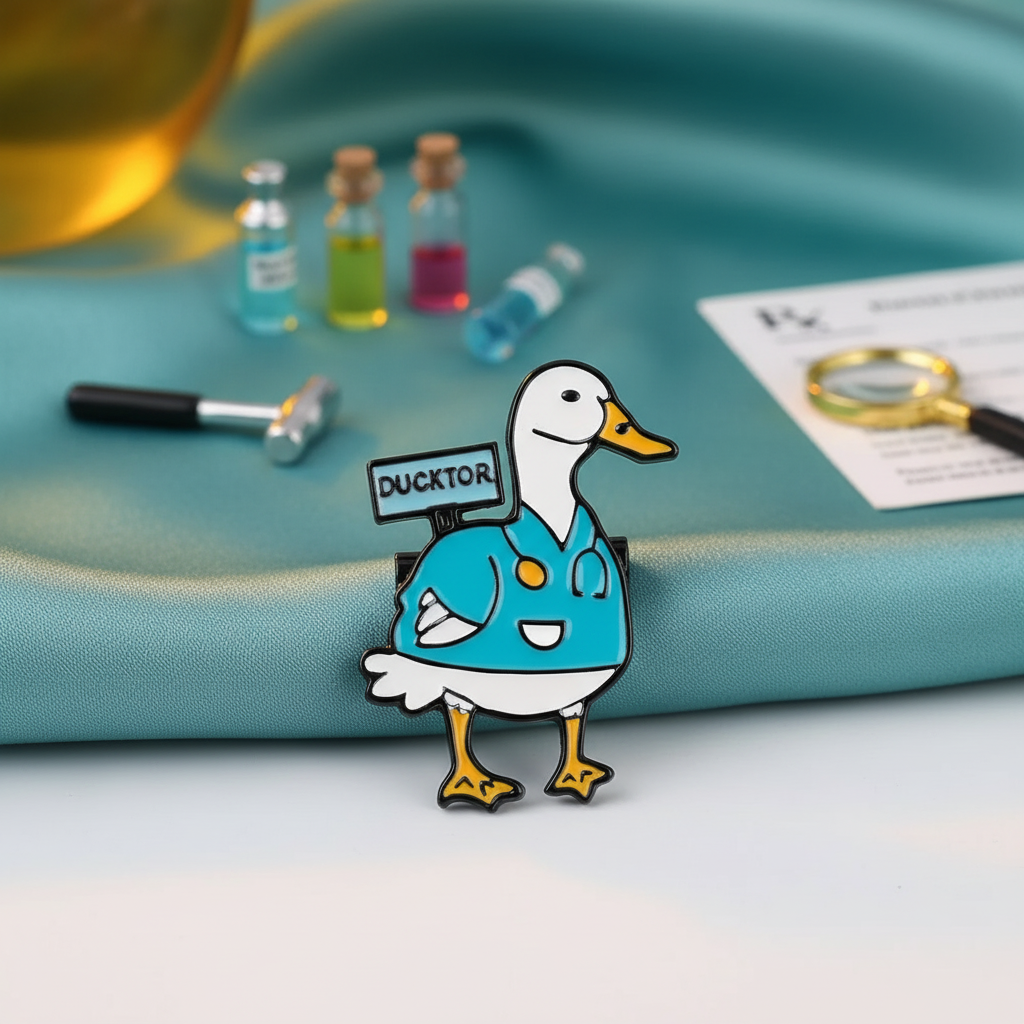 Ducktor White Duck Pin