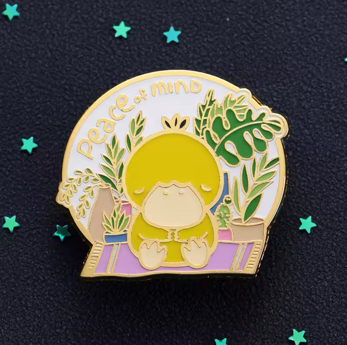 Yellow Duck Pin "Peace of Mind"