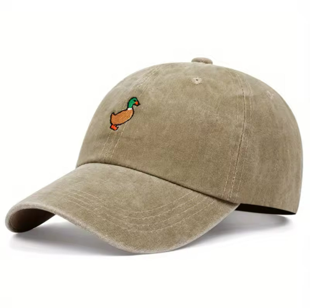 Embroidered Mallard Duck Cap