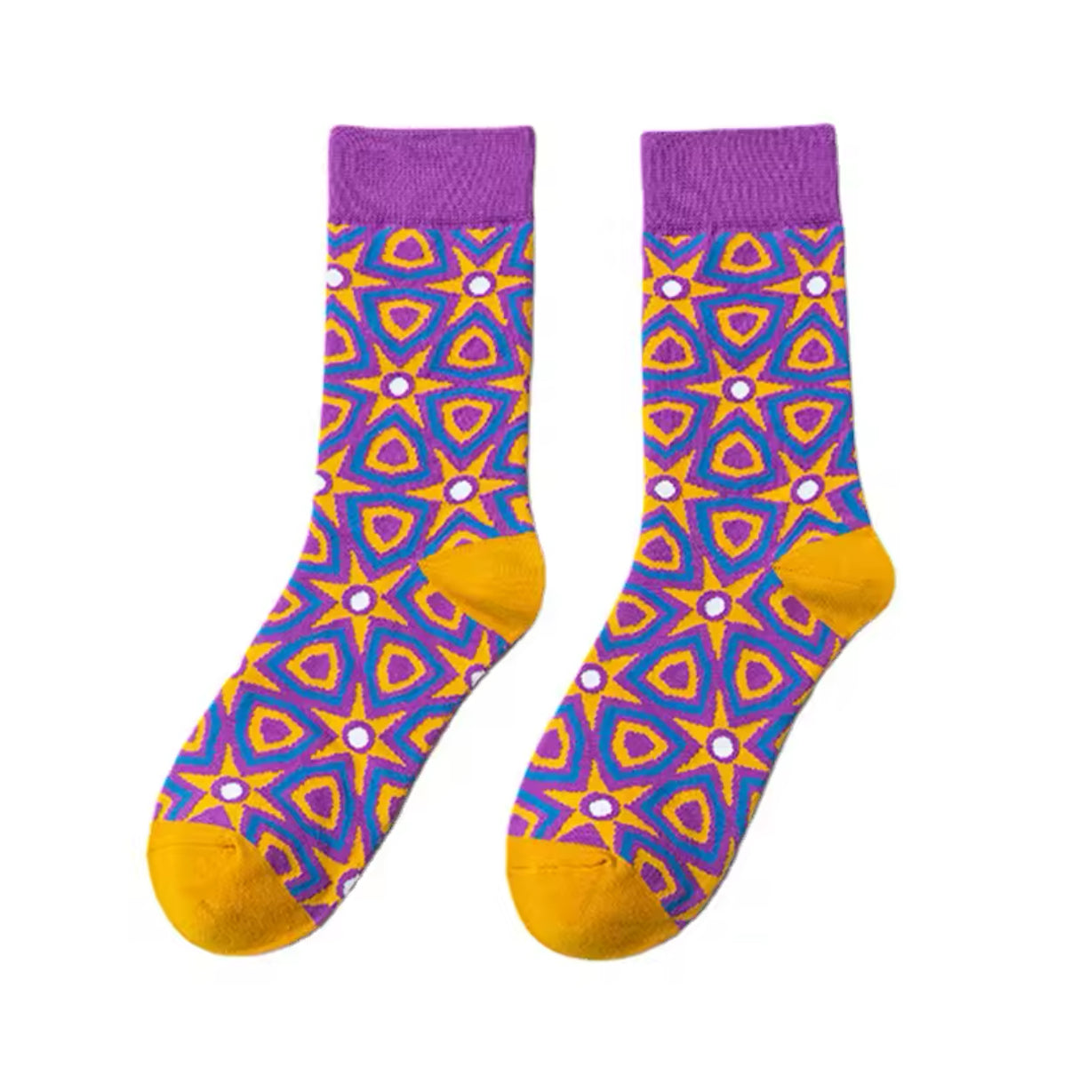 Purple Mosaic Socks