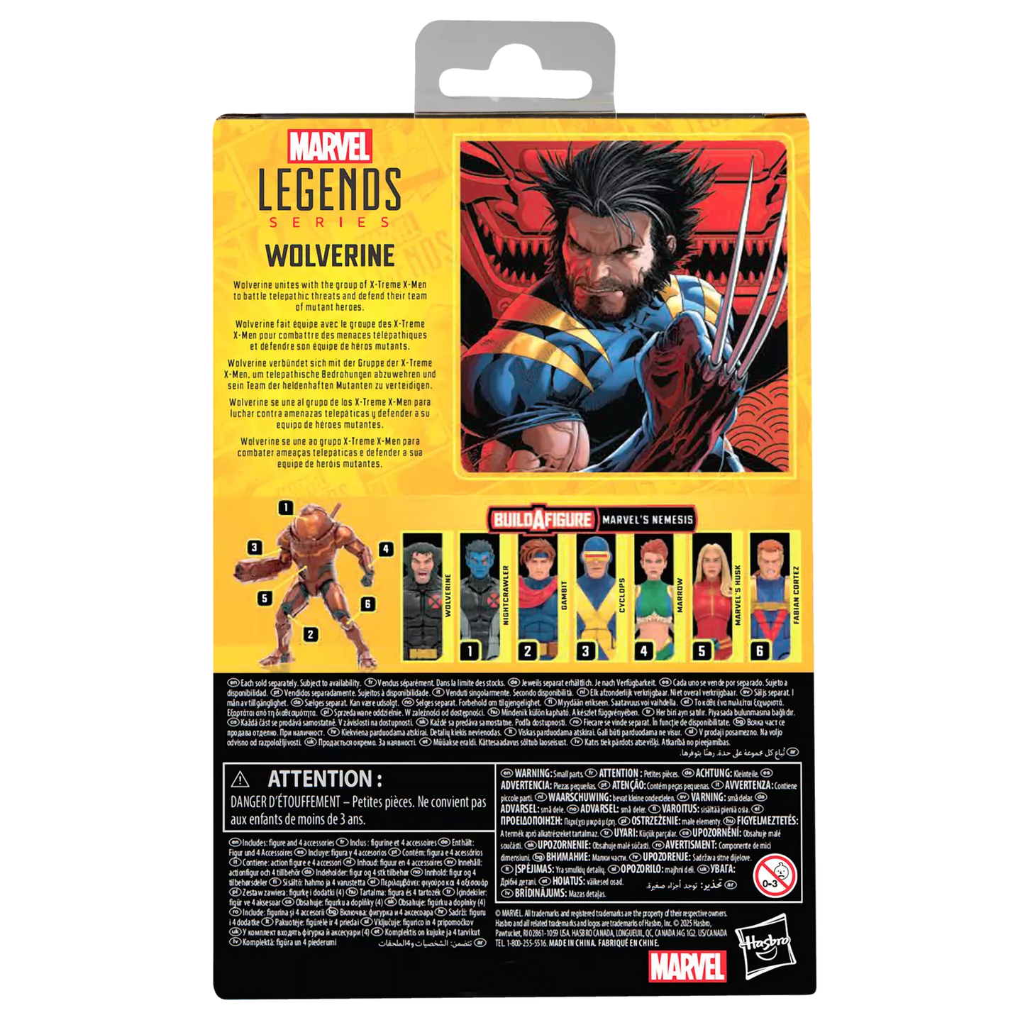 marvel legends series x treme x men wolverine hasbro