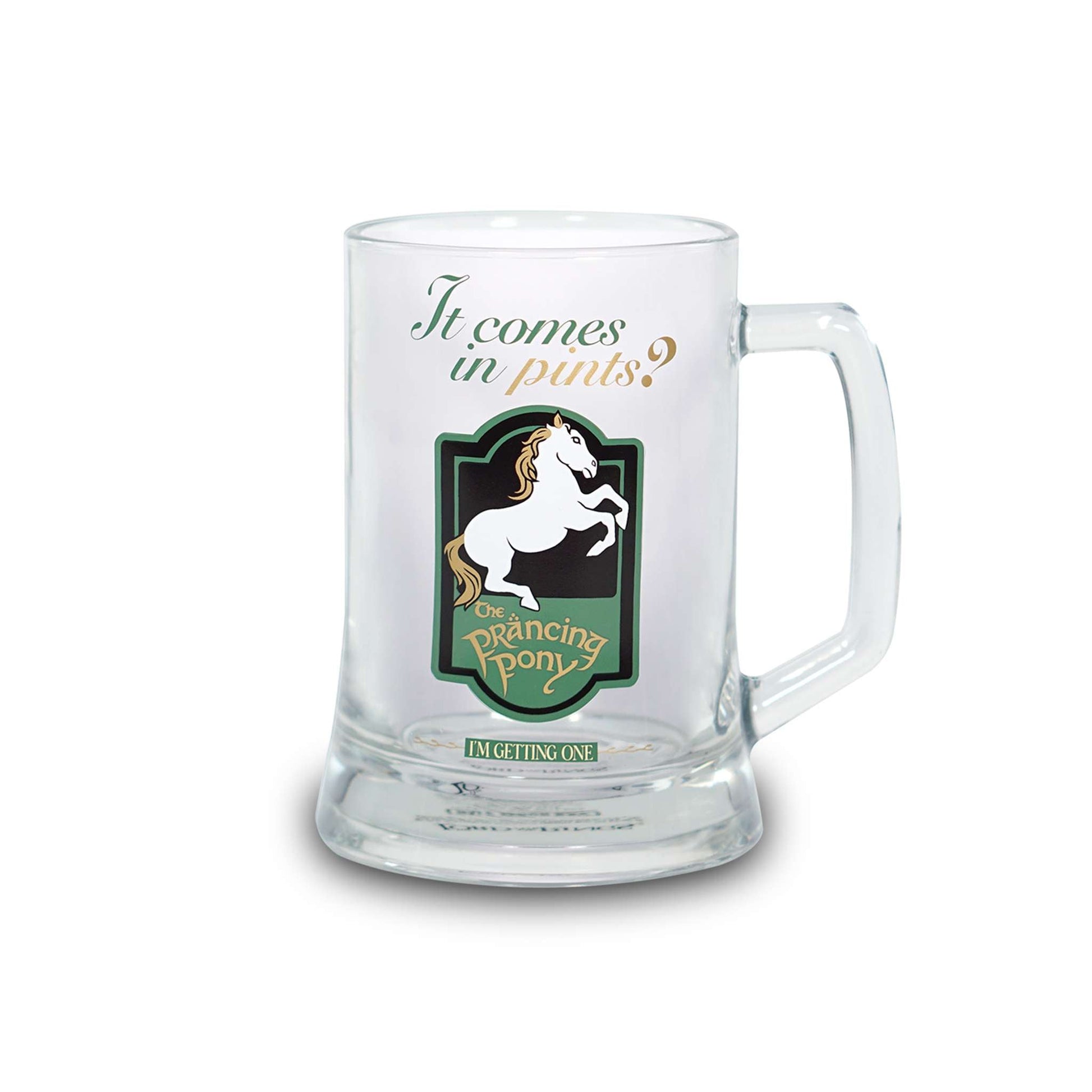 Chope en verre Le Seigneur des Anneaux 500 ml
