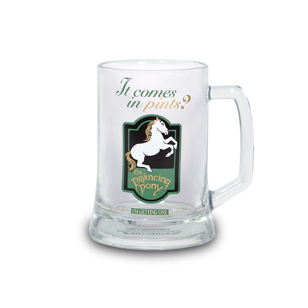 Chope en verre Le Seigneur des Anneaux 500 ml