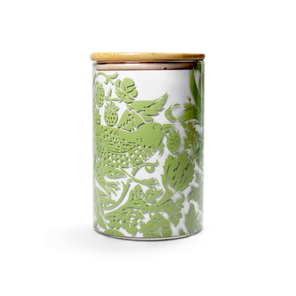 Récipient de stockage alimentaire en verre William Morris - vert sauge