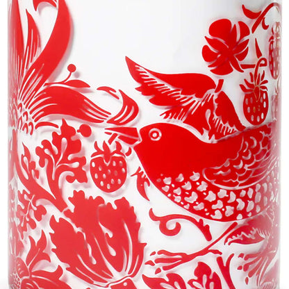 Récipient de stockage alimentaire en verre William Morris - Framboise Rouge