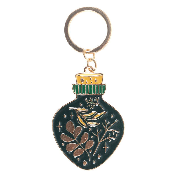 Porte-clés Bouteille de Potion de la Sorcière Verte