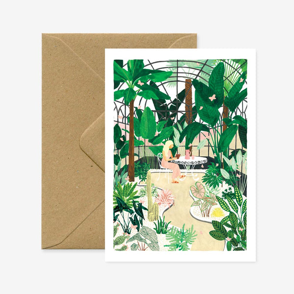 Butterfly Greenhouse - Greeting Card