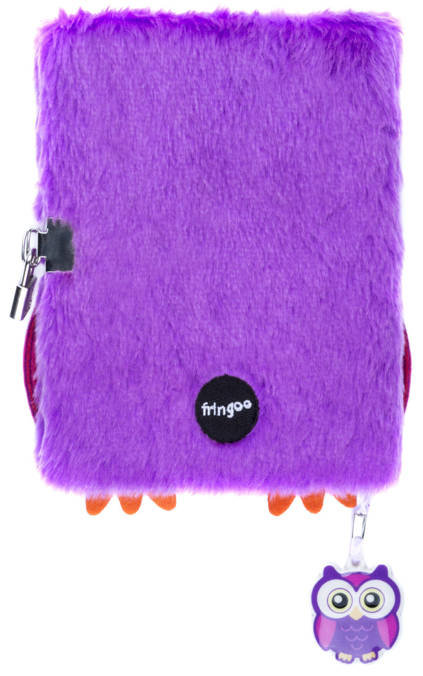 Carnet en peluche – hibou
