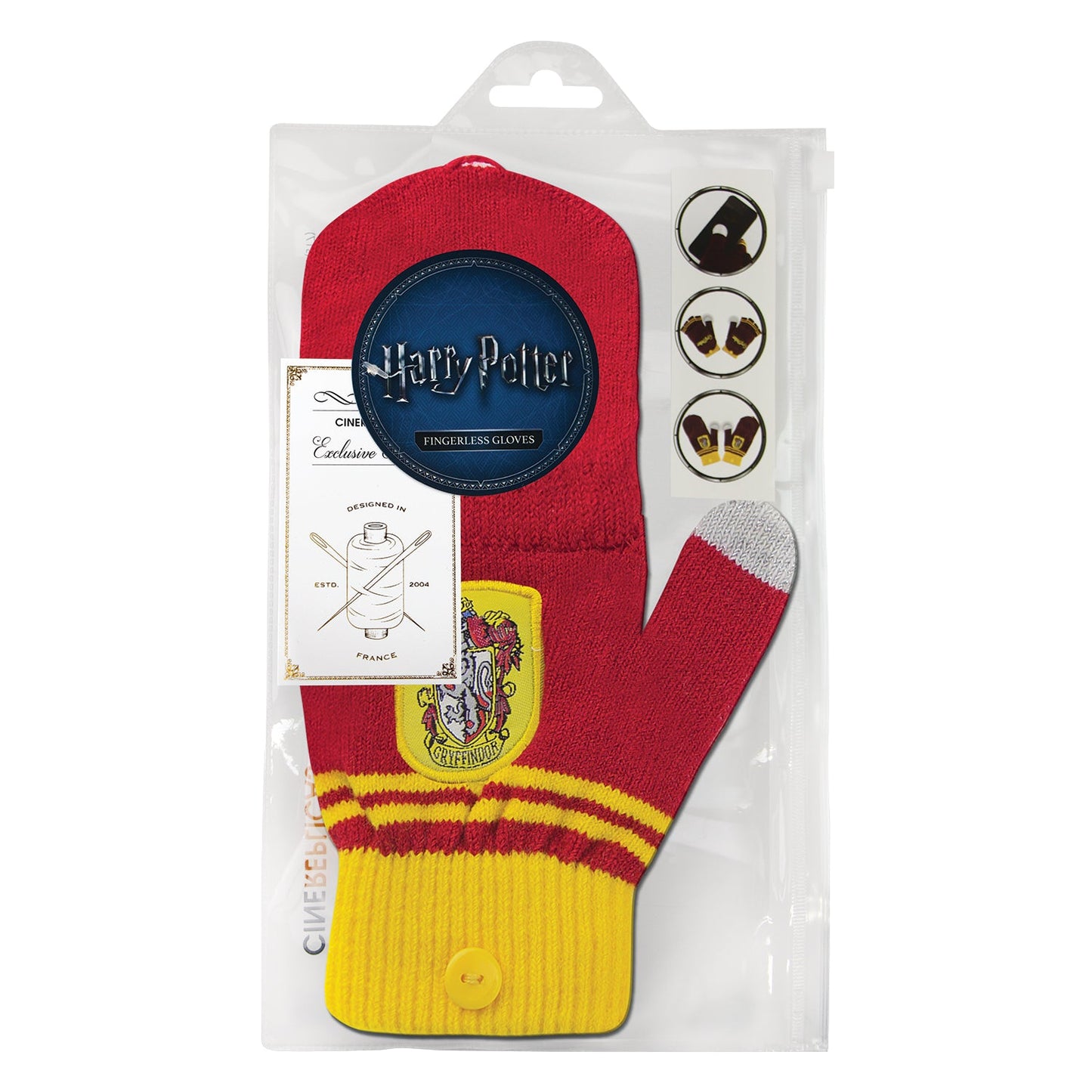 *Gryffindor Red Mittens with Detachable Mitten Flap