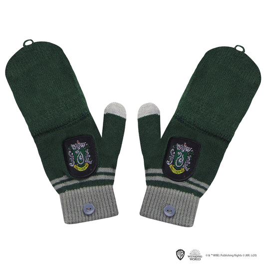 *Slytherin Fingerless Gloves with Removable Mittens