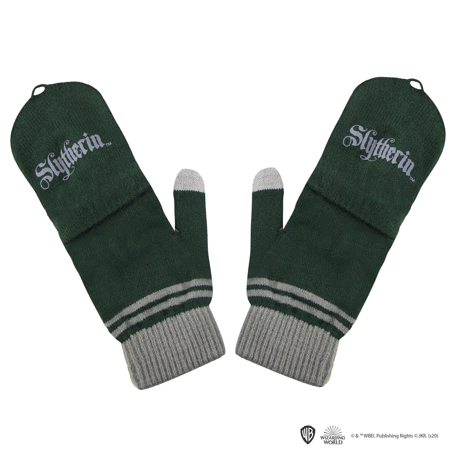 *Slytherin Fingerless Gloves with Removable Mittens