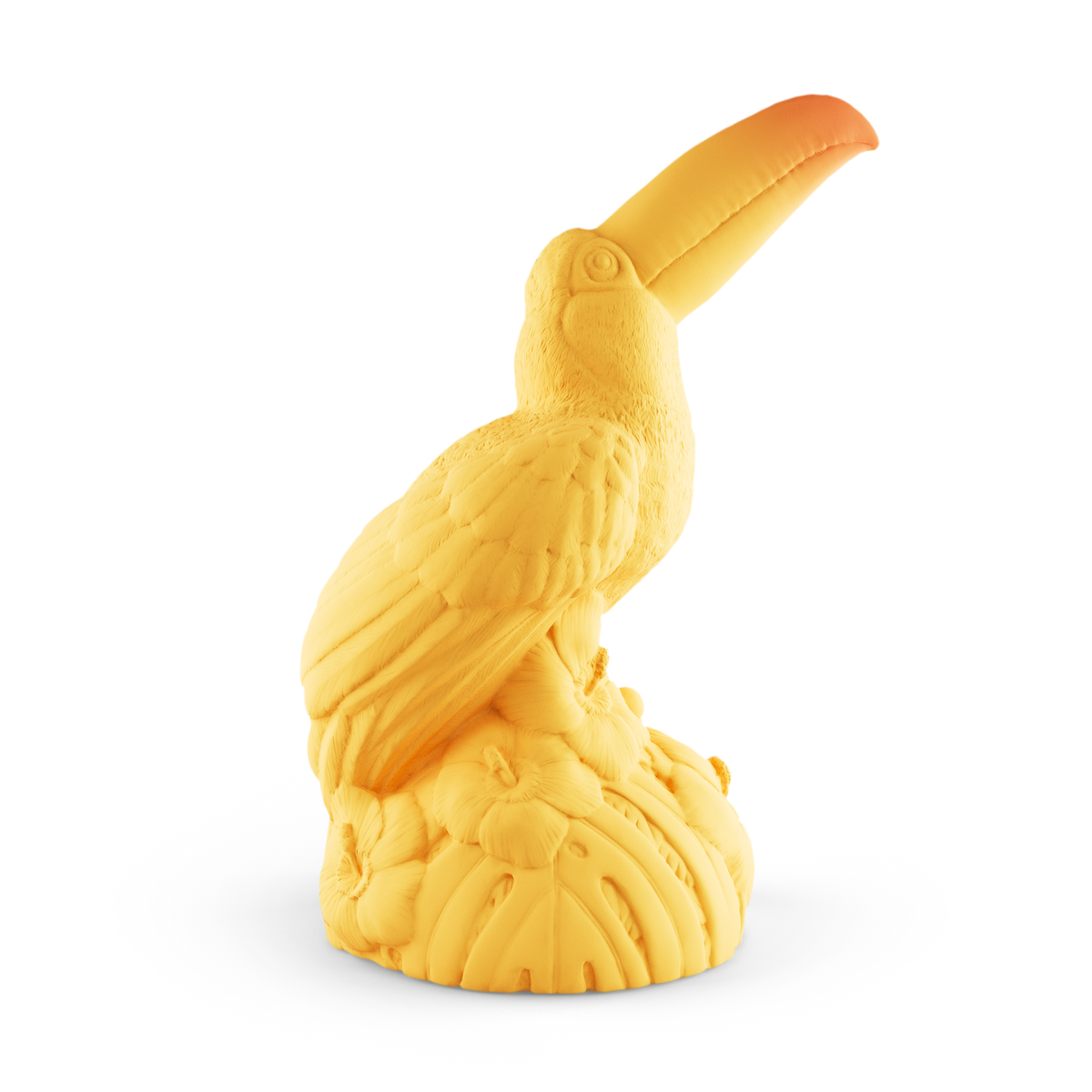 Yellow side view of The Eden Lamp by Marke Newton for Goodnight Light, modern table lamp with LED lighting