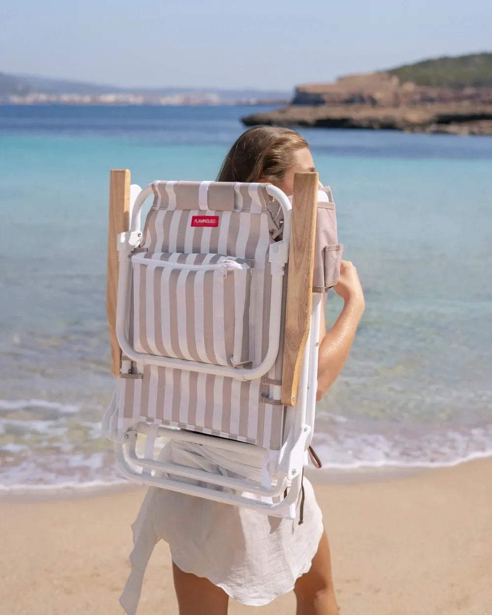 Reclining Beach Chair with Cooler – MISTRAL