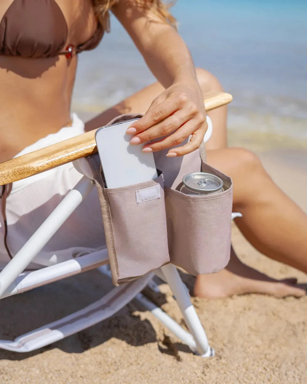 Reclining Beach Chair with Cooler – MISTRAL