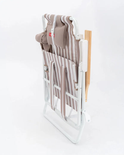 High Reclining Beach Chair with Cooler – LORELEI
