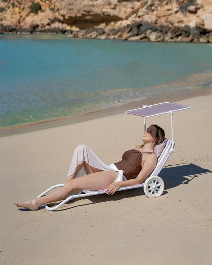 Beach hammock with wheels and parasol – FREYA