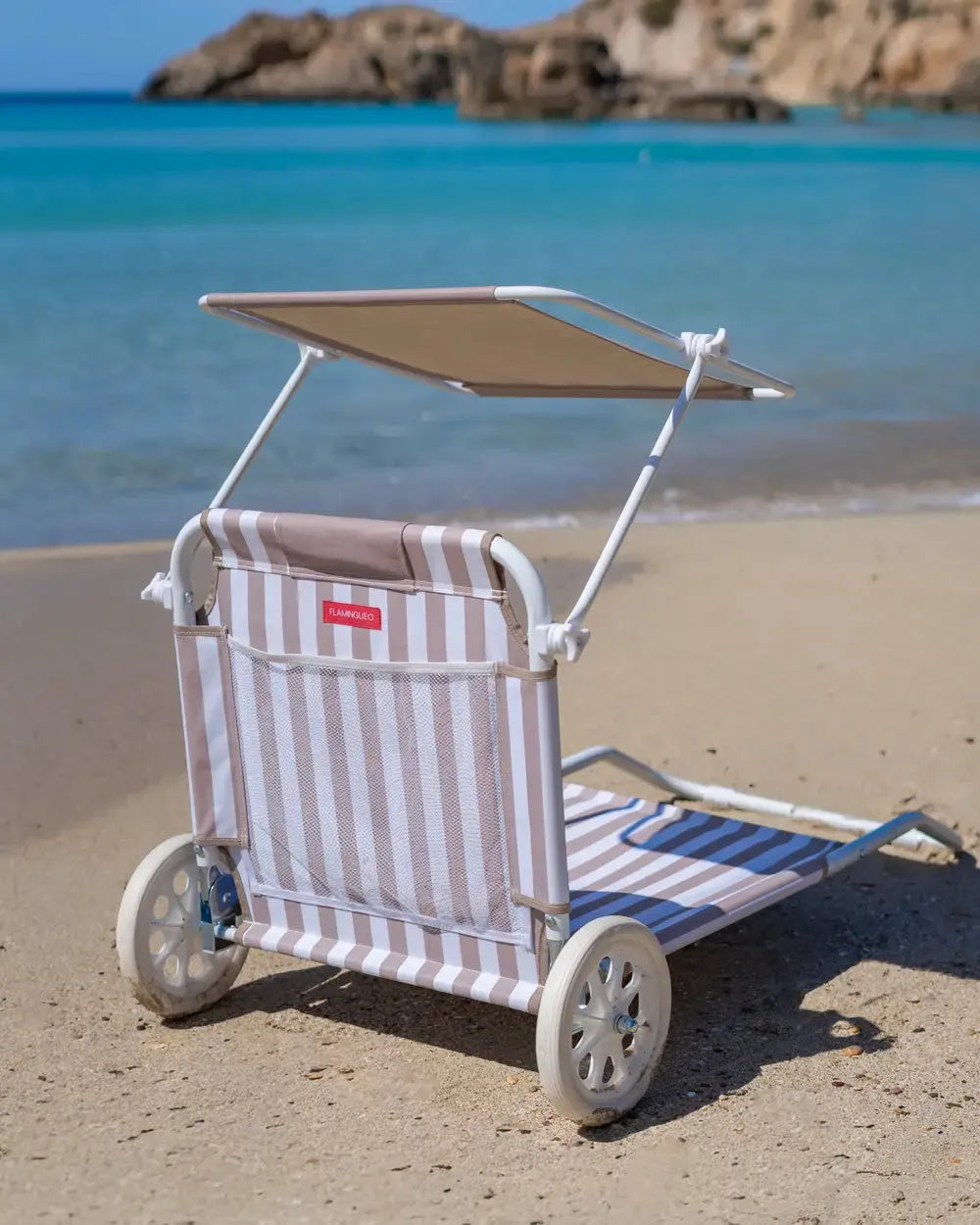Beach hammock with wheels and parasol – FREYA