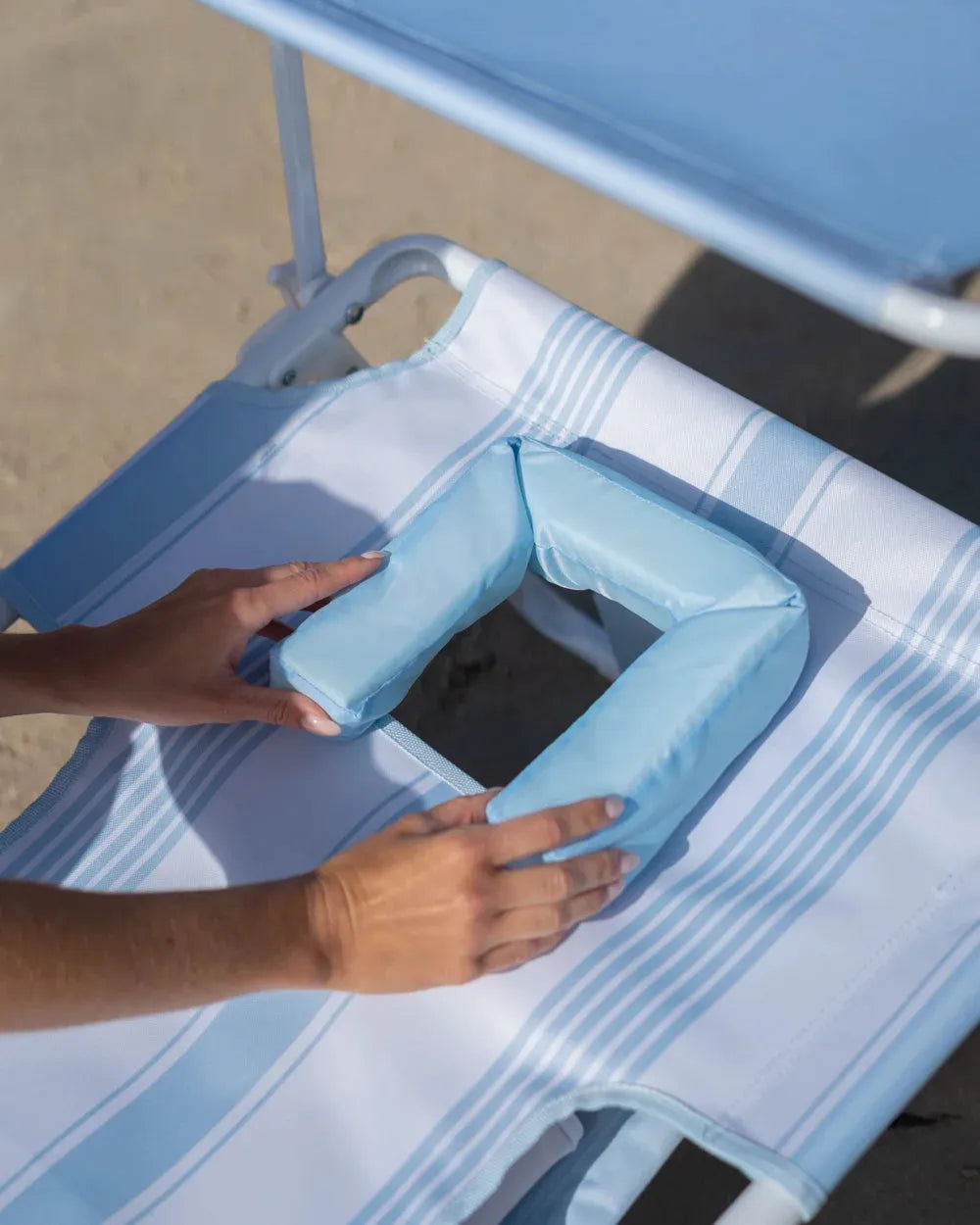 Cannes – Reclining Beach Lounger with Sunshade