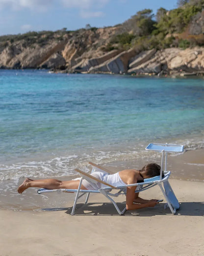 Cannes – Reclining Beach Lounger with Sunshade