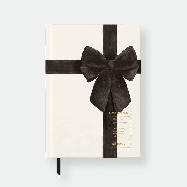 Black Bow - Hardcover A5 notebook
