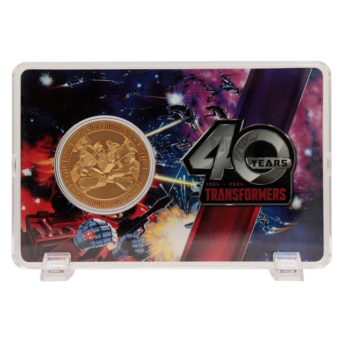 Transformers Collector Coin - 40th Anniversary 24K Gold Plated