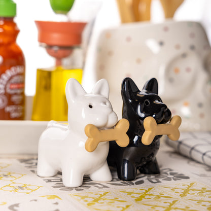 Dog salt and pepper shakers