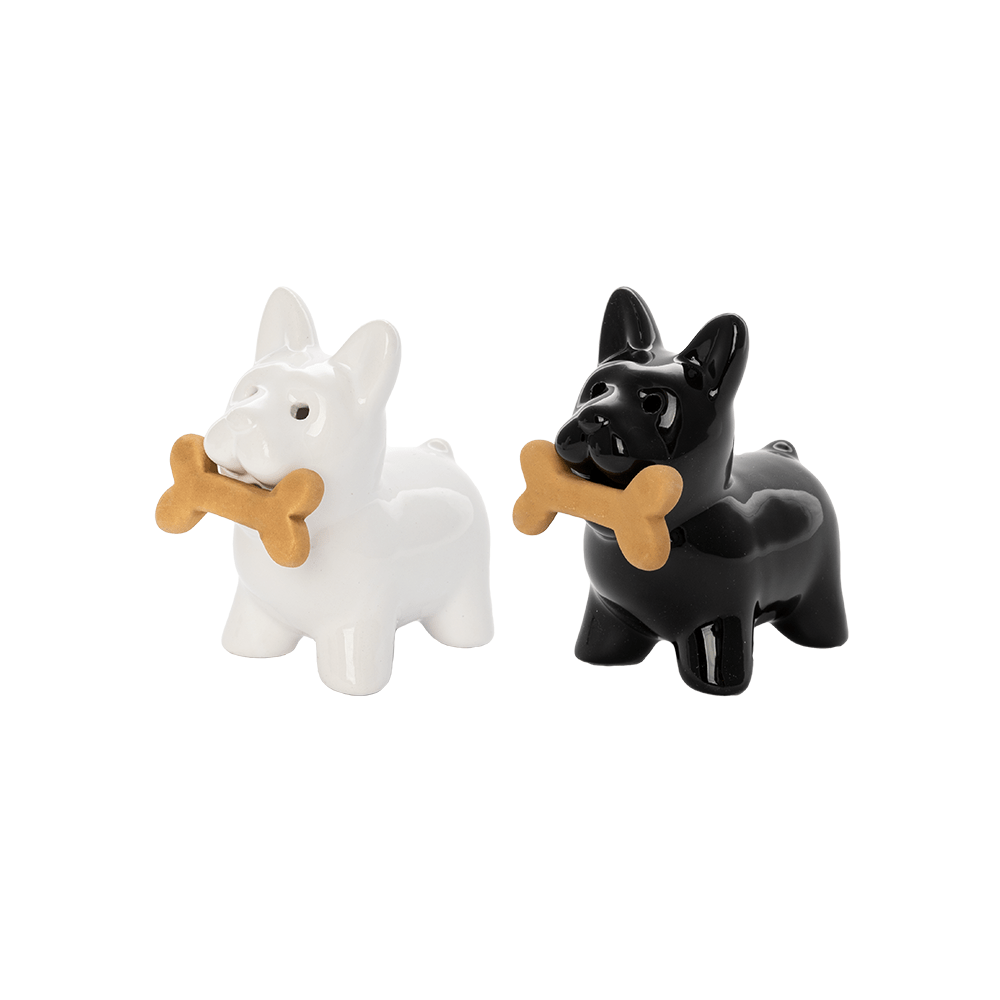 Dog salt and pepper shakers