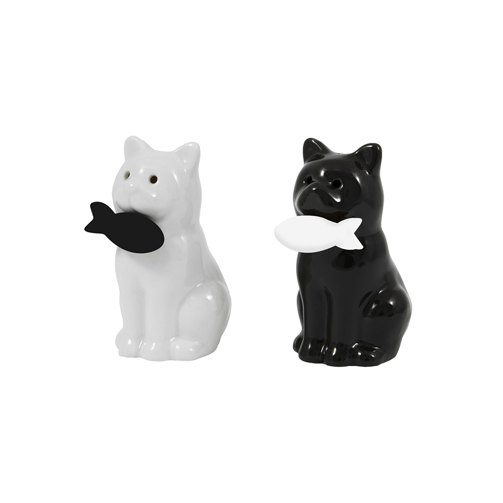 Cat salt and pepper shakers