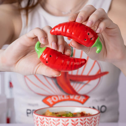 "Chilli" Salt and Pepper Shakers