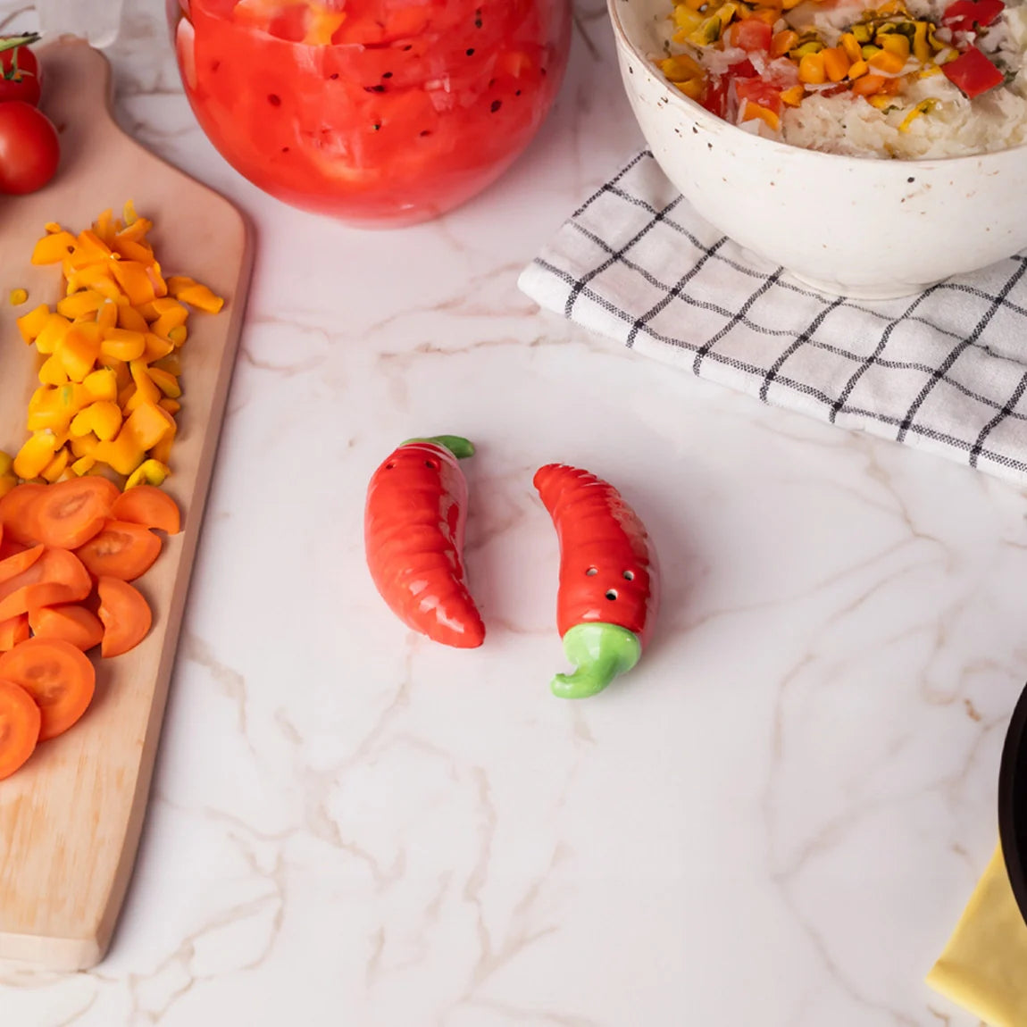 "Chilli" Salt and Pepper Shakers