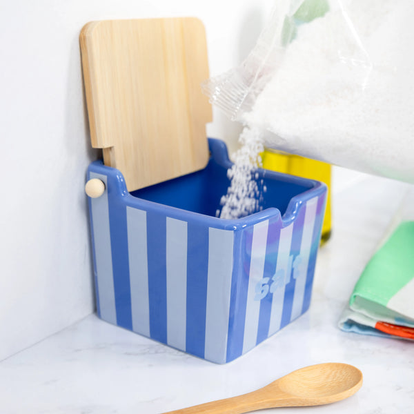 Salière « Salt » Rayures Bleues – Fisura – vue 2