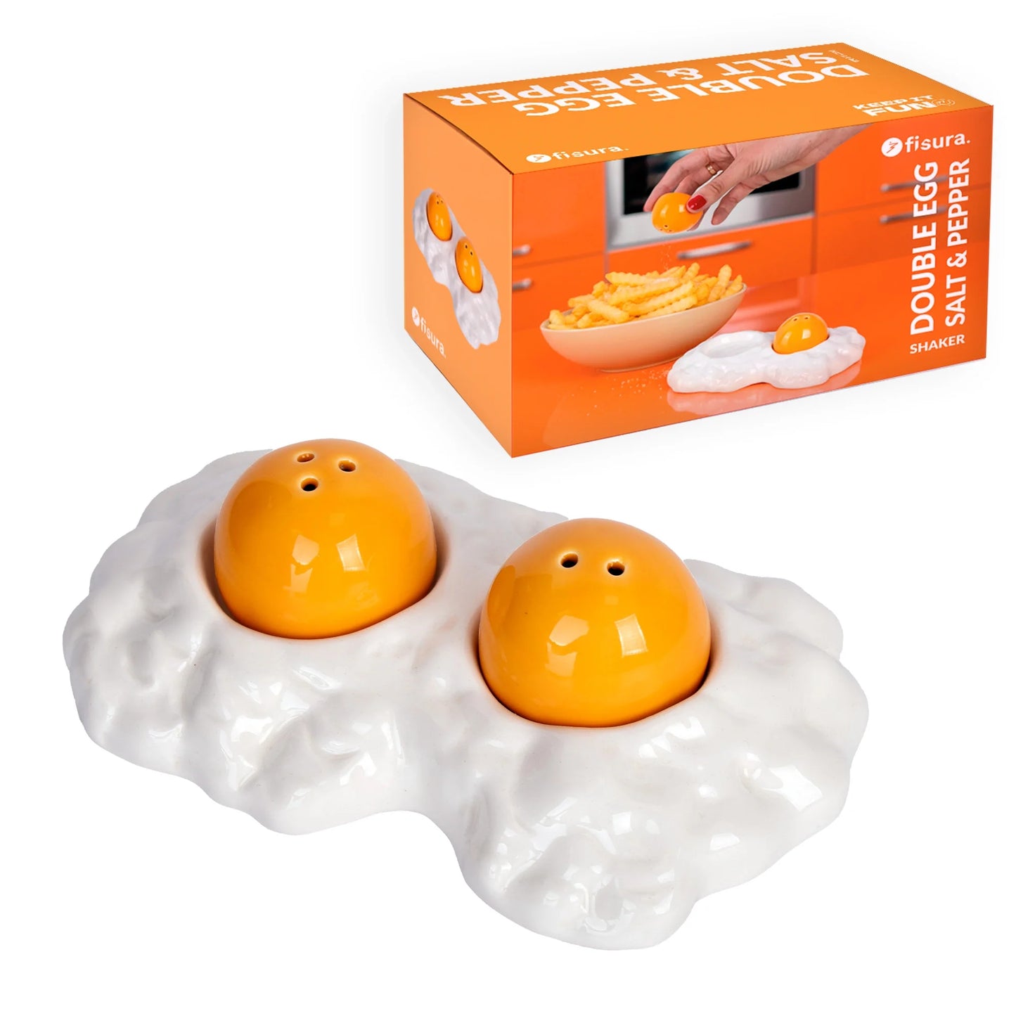 Egg salt and pepper shakers