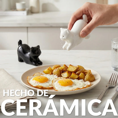 Cat salt and pepper shakers
